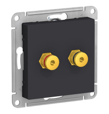 Аудио-розетка Systeme Electric ATLASDESIGN, карбон