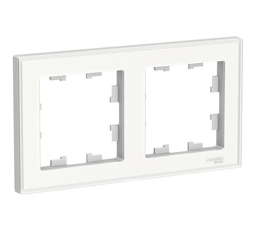 Рамка 2 поста Systeme Electric ATLASDESIGN, прозрачный