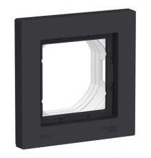 Рамка 1 пост IP44 Systeme Electric ATLASDESIGN AQUA, карбон