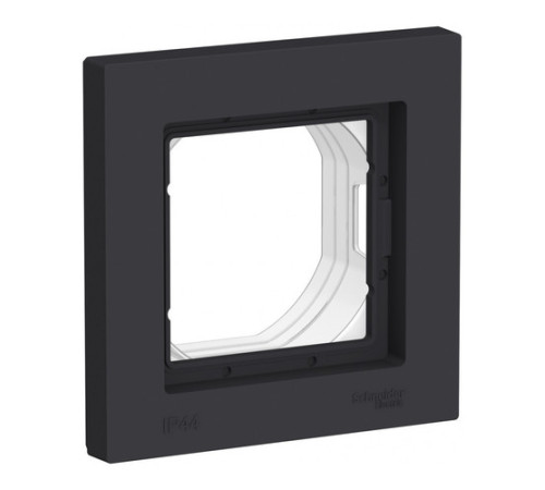 Рамка 1 пост IP44 Systeme Electric ATLASDESIGN AQUA, карбон