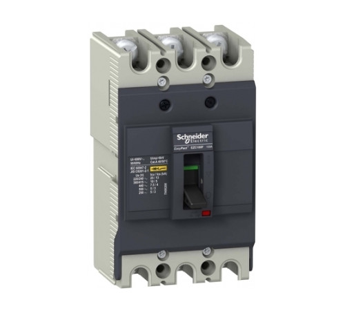 Силовой автомат Schneider Electric Easypact EZC 100, TM-D, 10кА, 3P, 60А