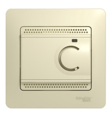 Термостат для теплого пола Systeme Electric GLOSSA, с датчиком, бежевый