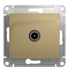 Розетка TV Systeme Electric GLOSSA, оконечная, титан