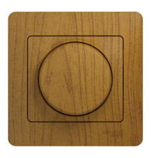 Светорегулятор поворотный Systeme Electric GLOSSA, 300 Вт, дуб