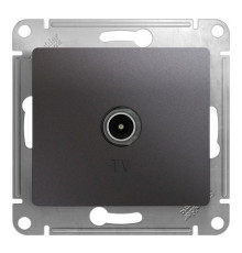 Розетка TV Systeme Electric GLOSSA, проходная, графит