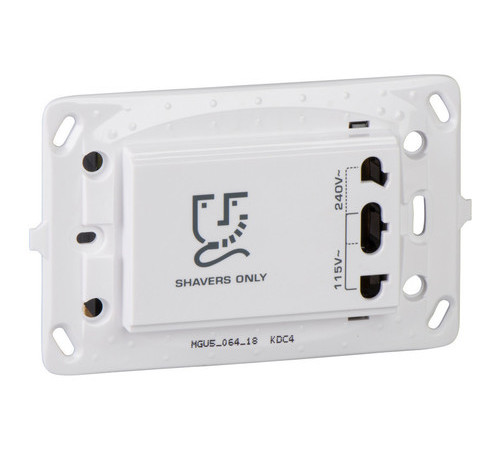 Розетка для электробритв бел