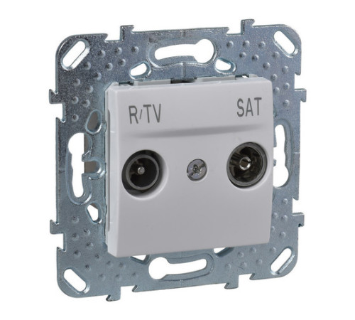 Розетка TV-FM-SAT Schneider Electric UNICA, одиночная, белый
