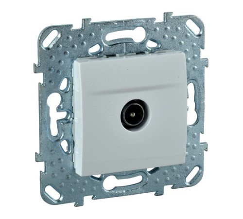 Розетка TV Schneider Electric UNICA, одиночная, белый