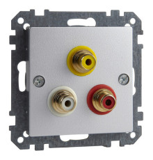 Аудио-розетка Schneider Electric MERTEN SYSTEM M, алюминий