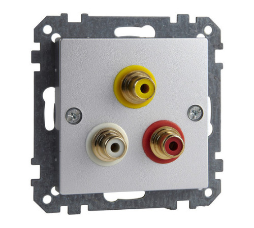 Аудио-розетка Schneider Electric MERTEN SYSTEM M, алюминий