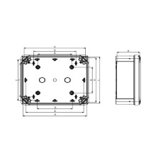 ПЛАСТ.КОРОБКА PK-UL IP66 89x89x54