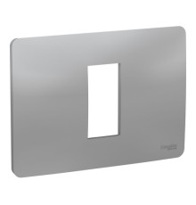 Рамка 1 модуль Schneider Electric UNICA MODULAR, горизонтальная, алюминий
