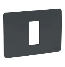 Рамка 1 модуль Schneider Electric UNICA MODULAR, горизонтальная, антрацит