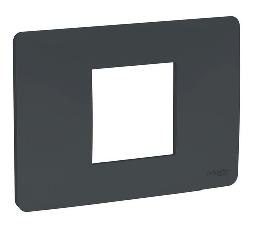 Рамка 2 модуля Schneider Electric UNICA MODULAR, горизонтальная, антрацит