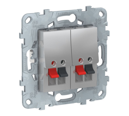 Аудио-розетка Schneider Electric UNICA NEW, алюминий