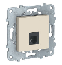 Розетка телефонная 1xRJ11 Schneider Electric UNICA NEW, бежевый