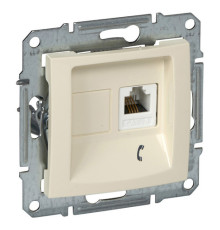 Розетка 1xRJ11 Schneider Electric SEDNA, бежевый