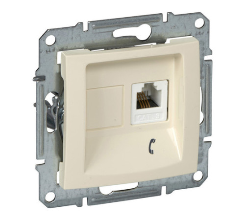 Розетка 1xRJ11 Schneider Electric SEDNA, бежевый