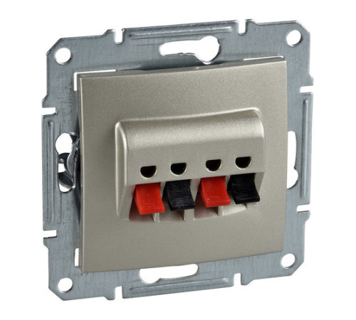 Аудио-розетка Schneider Electric SEDNA, титан