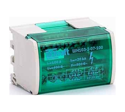 Кросс-модуль на DIN-рейку 2х7 групп, 100А ШН-103 DEKra