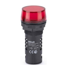 Лампа комм. ADDS 22 мм LED кр. 220В AC//DC ЛK-22 DEKraft