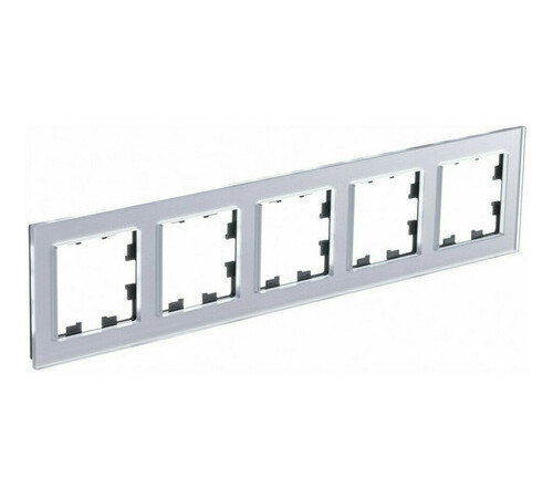 Рамка 5 постов Systeme Electric ATLASDESIGN NATURE, алюминий (пластик)