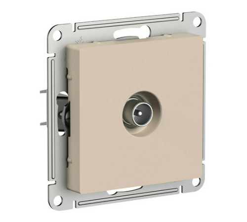 Розетка TV Systeme Electric ATLASDESIGN, оконечная, скрытый монтаж, песочный, ATN001293