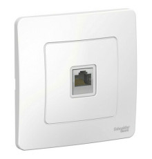 Розетка компьютерная RJ45 Systeme Electric BLANCA, скрытый монтаж, белый, BLNIS045001