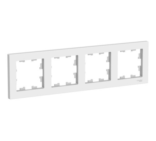 Рамка 4 поста Systeme Electric ATLASDESIGN, лотос, ATN001304