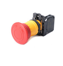 Кнопка аварийн ост SB5 в сборе 22мм 40мм повернуть для возврат пластик 1НЗ