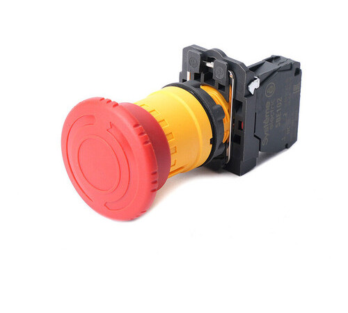 Кнопка аварийн ост SB5 в сборе 22мм 40мм повернуть для возврат пластик 1НЗ