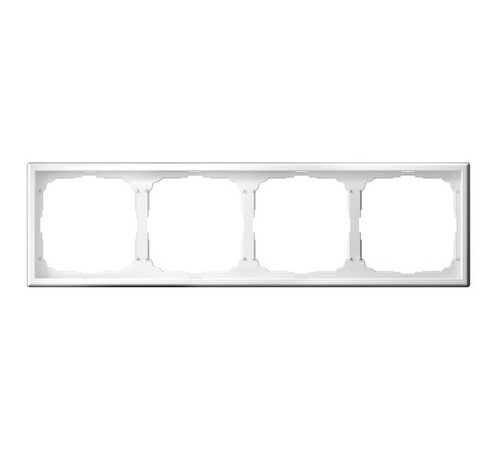 Рамка 4 поста Systeme Electric ARTGALLERY, лотос, GAL001304