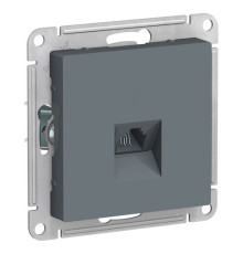 Розетка телефонная 1xRJ11 Systeme Electric ATLASDESIGN, грифель