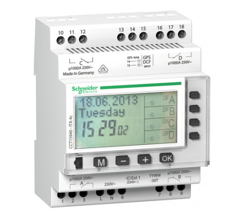 ПРОГР. РЕЛЕ ВРЕМЕНИ ITA, 4 КАНАЛА