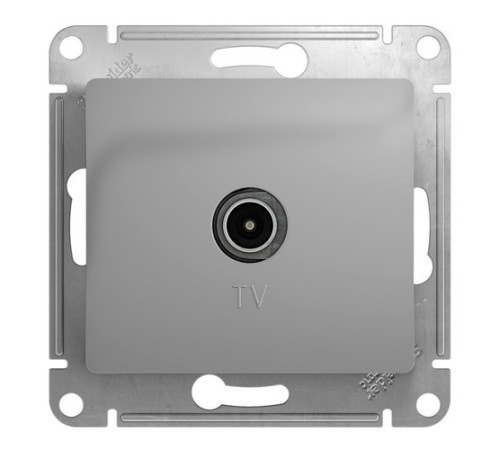Розетка TV Systeme Electric GLOSSA, оконечная, алюминий