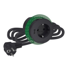 Unica System+ БЛОК РОЗЕТОЧНЫЙ розетка (2К+З)+USB тип А АНТРАЦИТ