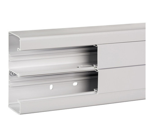 КОРОБ 2Х СЕКЦ.140Х55 С КРЫШ. ПВХ RAL9003