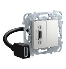 Коннектор HDMI Schneider Electric UNICA TOP, алюминий