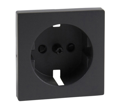 Накладка на розетку Schneider Electric MERTEN SYSTEM M, с заземлением, со шторками, антрацит