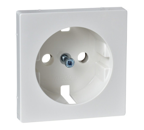 Накладка на розетку Schneider Electric MERTEN SYSTEM M, с заземлением, полярно-белый
