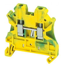 Клемма для заземления с винтовым зажимом Schneider Electric TERMINAL 4 мм², желто-зеленый, NSYTRV42PE