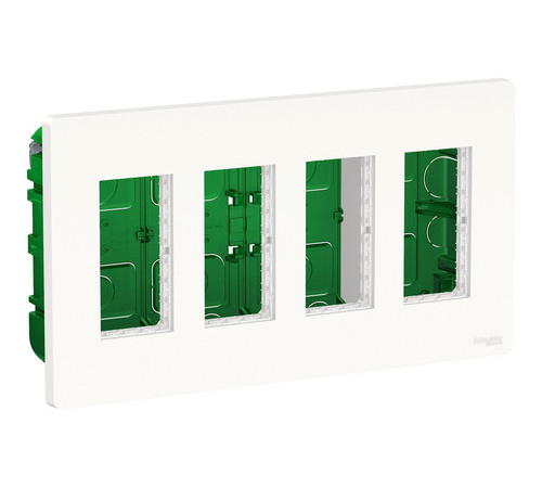 UNICA SYSTEM+ БЛОК скрытой установки 4х2 БЕЛЫЙ