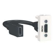 Розетка HDMI Schneider Electric UNICA MODULAR, белый