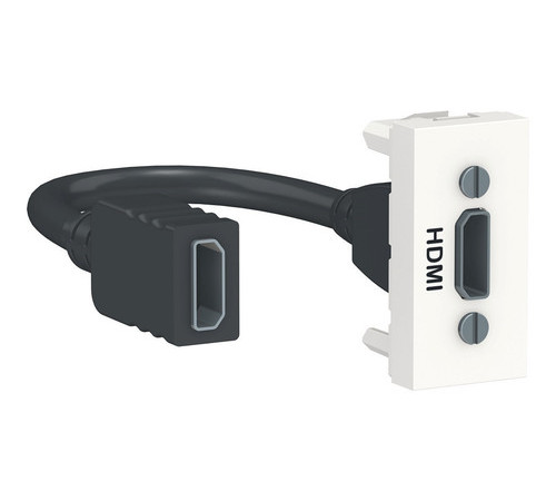Розетка HDMI Schneider Electric UNICA MODULAR, белый