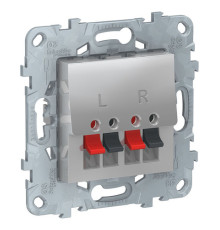 Аудио-розетка Schneider Electric UNICA NEW, алюминий