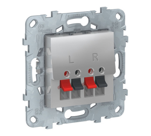 Аудио-розетка Schneider Electric UNICA NEW, алюминий