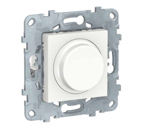 Светорегулятор поворотно-нажимной Schneider Electric UNICA NEW, 200 Вт, LED 5-100ВА, белый