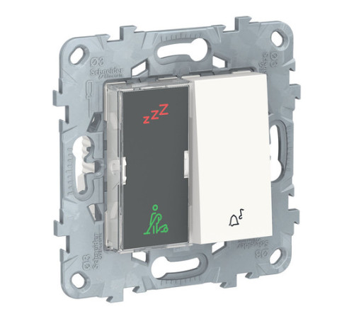 UNICA NEW ДИСПЛЕЙ ГОСТИНИЧНОГО НОМЕРА И КНОПОЧНЫЙ ЗВОНОК, БЕЛЫЙ