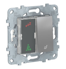 UNICA NEW ДИСПЛЕЙ ГОСТИНИЧНОГО НОМЕРА И КНОПОЧНЫЙ ЗВОНОК, АЛЮМИНИЙ