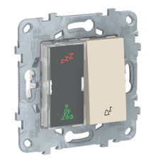 UNICA NEW ДИСПЛЕЙ ГОСТИНИЧНОГО НОМЕРА И КНОПОЧНЫЙ ЗВОНОК, БЕЖЕВЫЙ